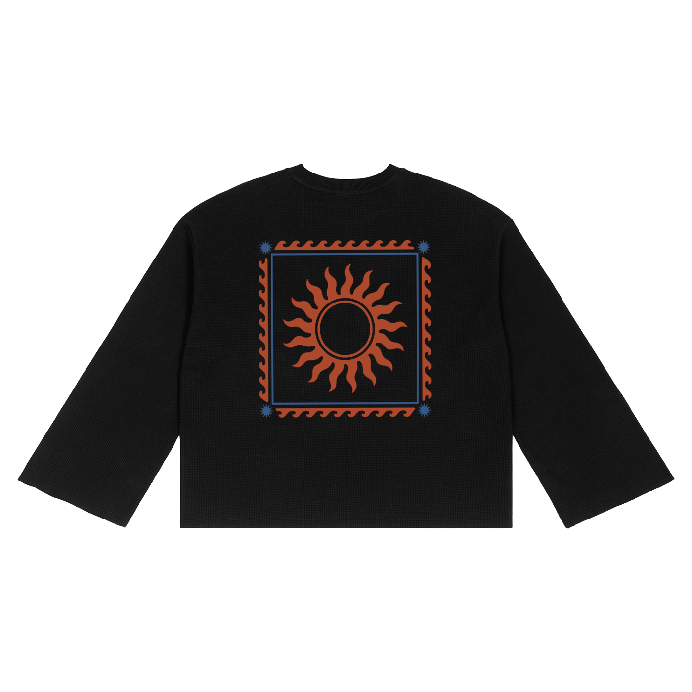 Unisex Waffle Raw Edge T-Shirt