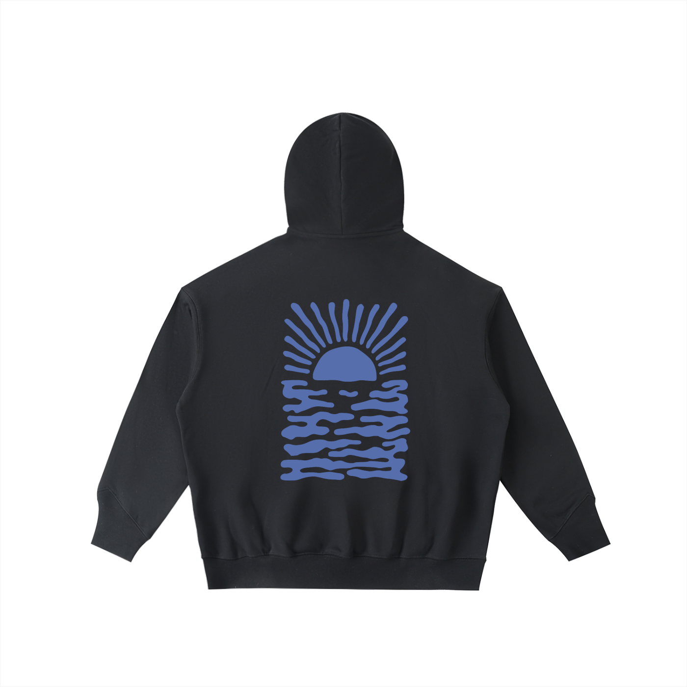 Infinite Blue Half-Zip Fleece Hoodie
