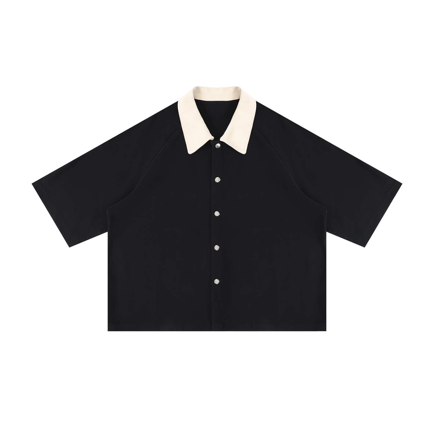 Unisex Color Block Boxy Short Sleeve Shirt