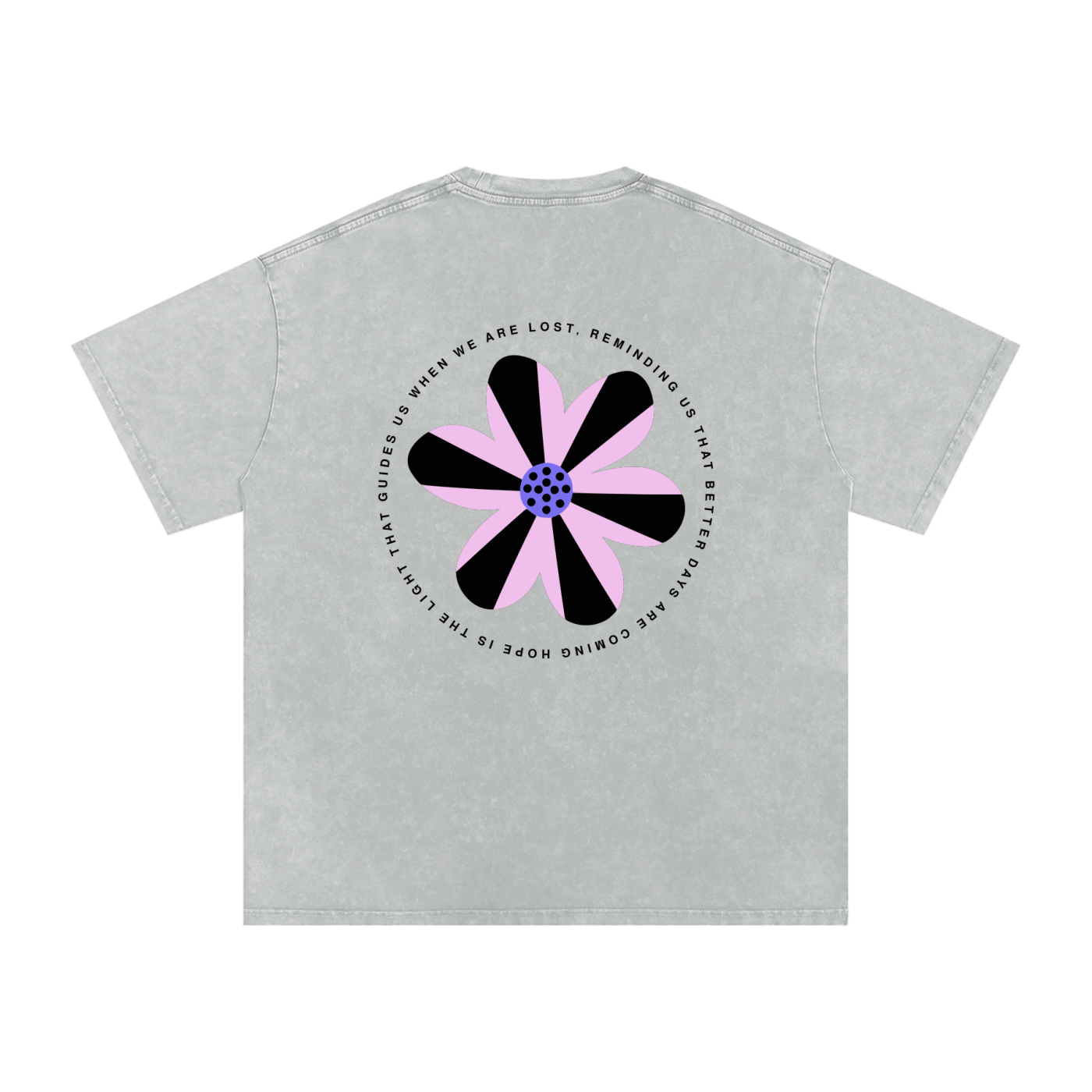 Snow Washed Oversized Cotton T-Shirt