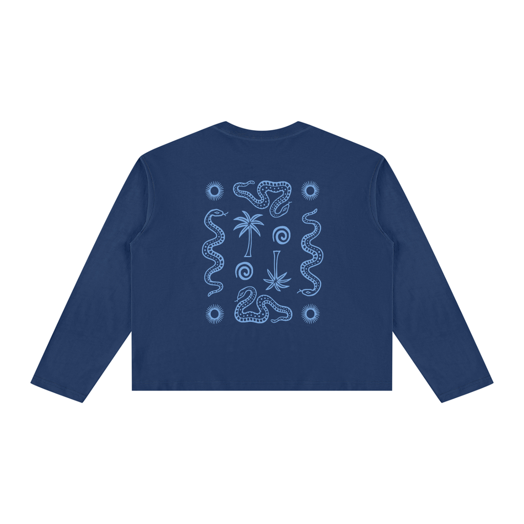 SERPENT RITUAL / 02  Long Sleeve Boxy T-Shirt