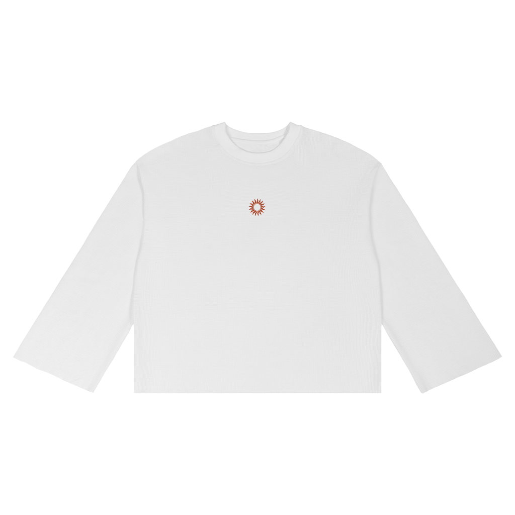 Unisex Waffle Raw Edge T-Shirt