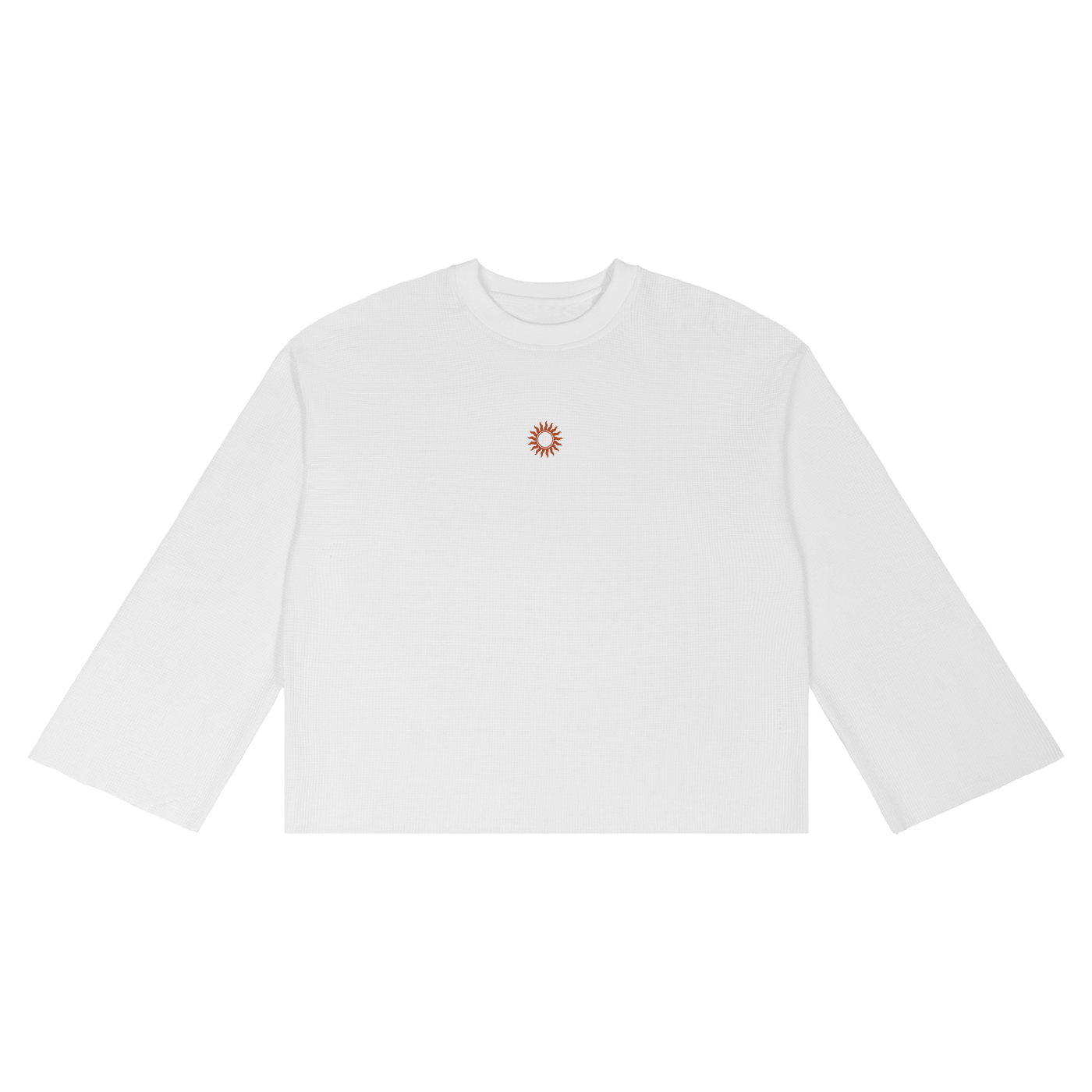 Unisex Waffle Raw Edge T-Shirt
