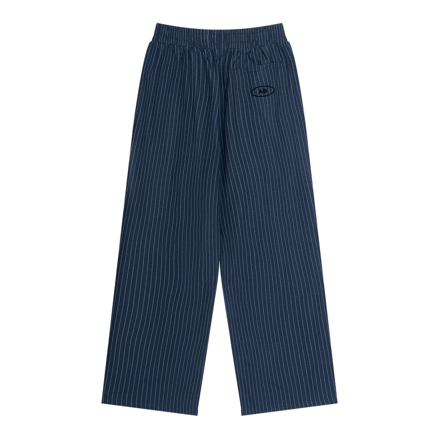 Unisex Striped Pleated Pants